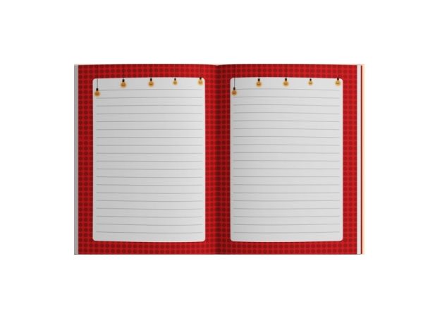 دفتر 100 برگ جلد سخت آبرنگ طرح کتابخانه - Image 2