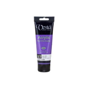 رنگ اکریلیک وستا مدل متالیک Pearl Violet