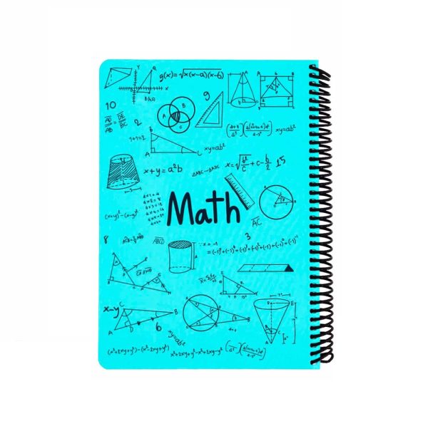 دفتر سیمی 100 برگ دات نوت طرح Math رنگ فیروزه ای