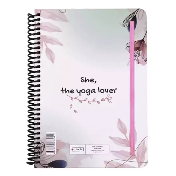 پشت دفتر 100 برگ the yoga lover دات نوت