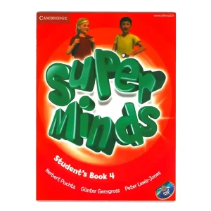 معرفی کتاب Super minds 4 پنجمین جلد از مجموعه ی 7 جلدی Super minds است و برای سنین 7 تا 12 سال کاملا مناسب است، کتاب Super minds 4 دقیقا با سلیقه و روحیه ی کودکان مطابقت دارد، کتاب Super minds 4 را به این راحتی ها نمی توان با هر کتاب آموزشی دیگر مقایسه کرد زیرا این کتاب با ارزش علاوه بر دسته بندی ، سازماندهی و تقویت مطالب بر اساس موضوعات بسیار خاص و کاربردی در دنیای امروز، قدرت تفکر انتقادی و خلاق را در کودکان افزیش می دهد تا آنها نسبت به مسائل و موضوعات سطحی نگر نباشند و درباره ی آنها عمیق و انتقادی فکر کنند، از این رو رنگ آمیزی و تنوع تصاویر آنقدر بالا هستند که یادگیری کلمات و عبارات و دیگر مهارت های اصلی به شکل ناخودآگاه به تقویت و گسترش مهارت های نوشتن و صحبت کردن منجر می شوند، از این رو حتما به خرید کتاب Super minds 4 از فروشگاه اینترنتی کتاب لند اقدام کنید، همچنین شما عزیزان می توانید نظرات و ایده های جالب خود را با ما به اشتراک بگذارید.