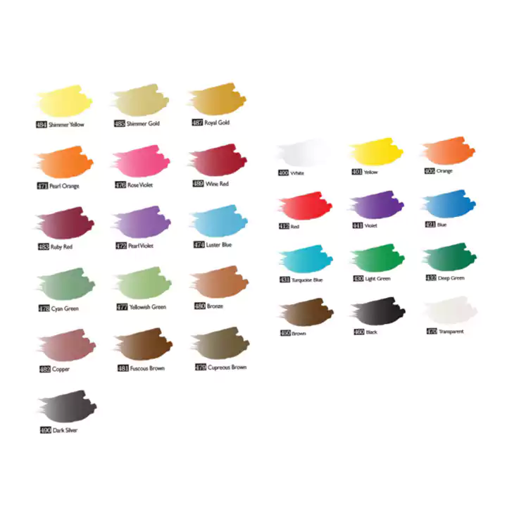 پالت رنگ ویترای متالیک 40 میل وستا