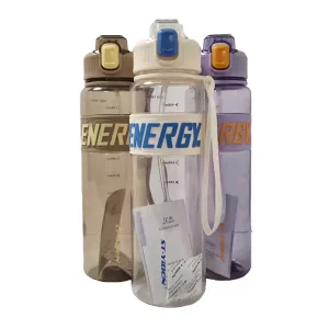 قمقمه دور سیلیکونی نی دار 1000 میلی لیتر YIBEN