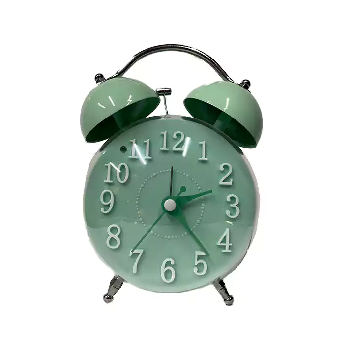 ساعت دو زنگه گرد پاستلی