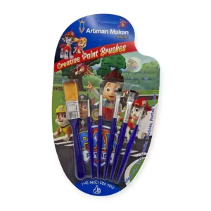 ست 6 عددی قلم مو دانش آموزی سگ های نگهبان