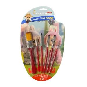 ست 6 عددی قلم مو دانش آموزی لبوبو