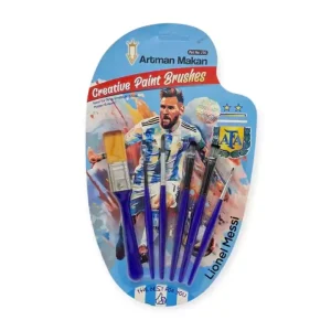 ست 6 عددی قلم مو دانش آموزی lionel messi