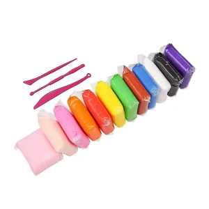 خمیر کلی 12 رنگ همراه با ابزار